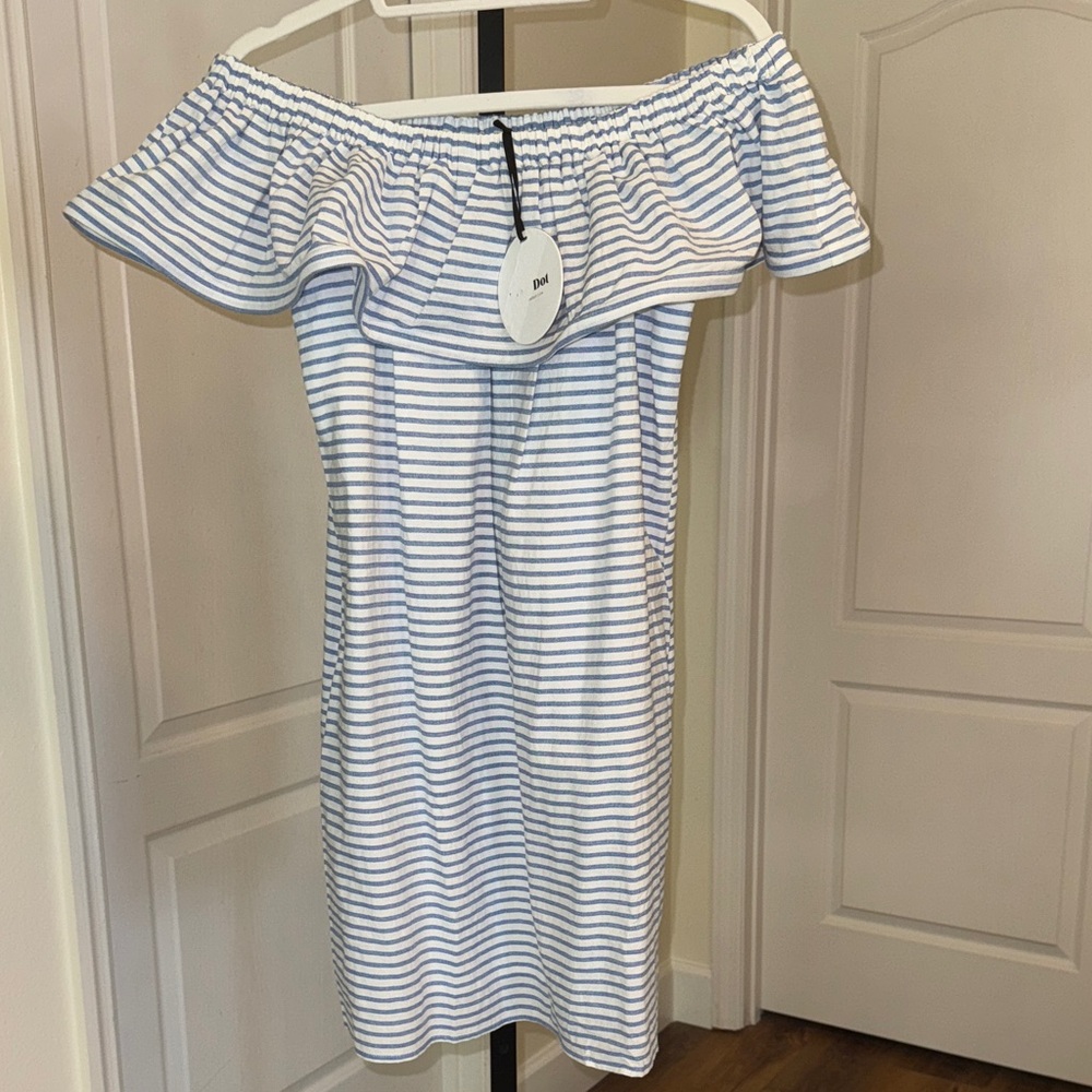Line + Dot Off The Shoulder Dress NWT - Size M